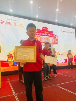 HỌC SINH TRƯỜNG TIỂU HỌC BẾ VĂN ĐÀN TỎA SÁNG  TẠI ĐẤU TRƯỜNG TRÍ TUỆ QUỐC GIA